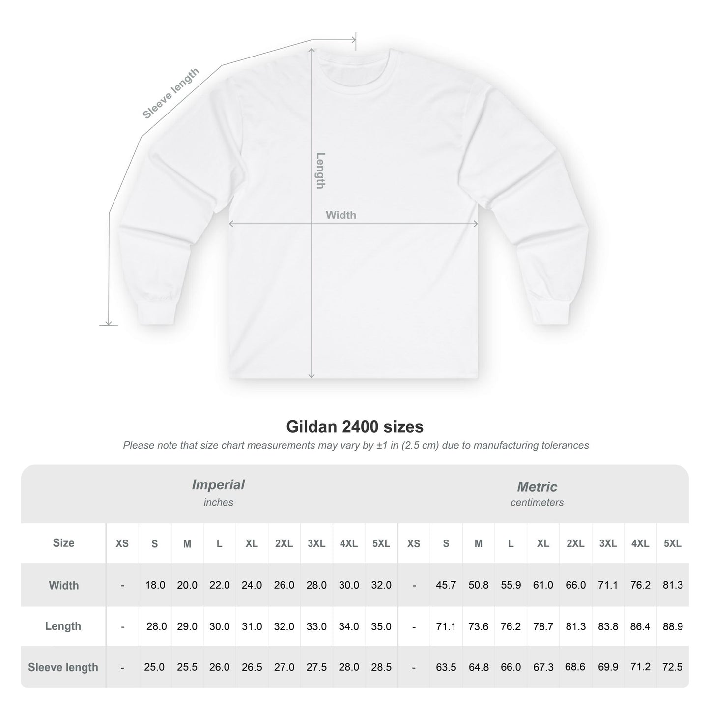 Standard Unisex Ultra Cotton Long Sleeve Tee